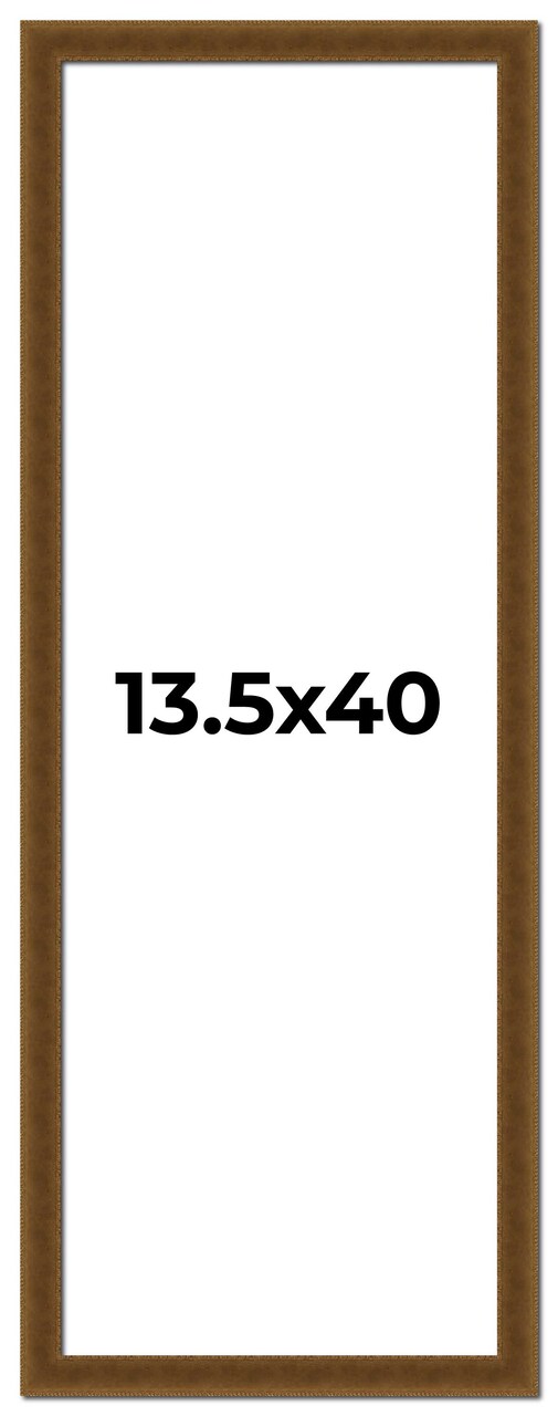 Panoramic Flat Gold Picture Frame - UV Acrylic, Foam Board Backing, Hanging Hardware
